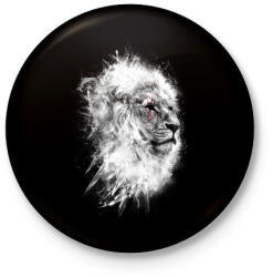 printfashion Harcos Lélek - Kitűző, hűtőmágnes - Fekete (3090608)