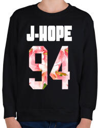 printfashion J-Hope BTS - Gyerek pulóver - Fekete (1208987)