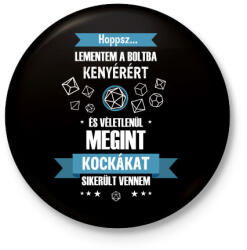 printfashion Lementem a boltba kenyérért - Kitűző, hűtőmágnes - Fekete (3103605)