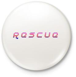 printfashion Rescue - Kitűző, hűtőmágnes - Fehér (3090139)
