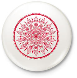 printfashion Magyaros mandala - Kitűző, hűtőmágnes - Fehér (3999643)