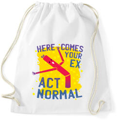 printfashion Amikor az exemet meglátom - Sportzsák, Tornazsák - Fehér (6247446)