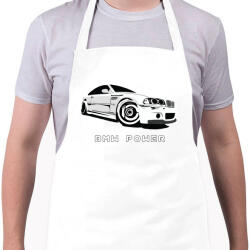 printfashion BMW power - Kötény - Fehér (4912226)