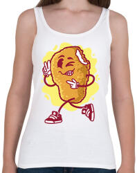 printfashion Chicken nuggets - Női atléta - Fehér (11747181)