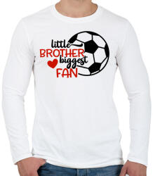 printfashion Little brother biggest fan - Férfi hosszú ujjú póló - Fehér (4951389)