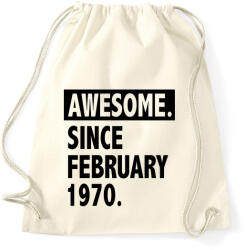 printfashion Csodálatos 1970 február óta - Sportzsák, Tornazsák - Natúr (1155141)