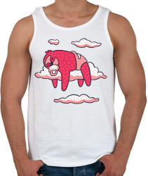 printfashion Baba Lajhár - Férfi atléta - Fehér (6348091)