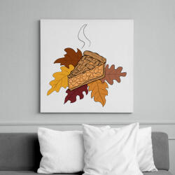 printfashion Őszi pite - Vászonkép - Fehér (14722913)