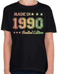 printfashion 1990 - Gyerek póló - Fekete (6170640)