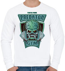 printfashion Predator Gym - Férfi pulóver - Fehér (957057)