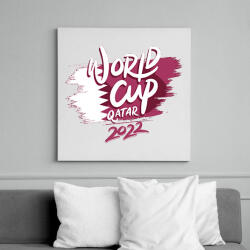 printfashion Foci VB Qatar 2022 - Vászonkép - Fehér (10784527)