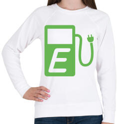 printfashion E-töltőállomás - Női pulóver - Fehér (12023911)