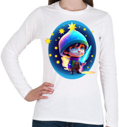 printfashion Varázslófiú - Női hosszú ujjú póló - Fehér (14684658)