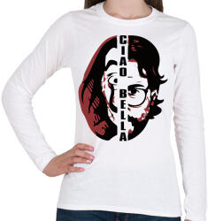 printfashion A Nagy Pénzrablás - Money Heist - La Casa de Papel - Női hosszú ujjú póló - Fehér (5768653)