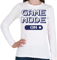 printfashion Game mode on - Női hosszú ujjú póló - Fehér (4370885)