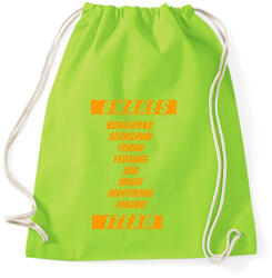 printfashion Ateez Members - Sportzsák, Tornazsák - Limezöld (2330610)