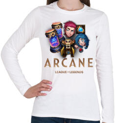 printfashion Arcane rewards - Női hosszú ujjú póló - Fehér (14745802)
