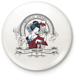 printfashion Gésa - Kitűző, hűtőmágnes - Fehér (4131557)