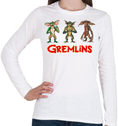 printfashion Gremlins - Női hosszú ujjú póló - Fehér (14747431)