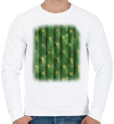 printfashion Kaktusz póló - Férfi pulóver - Fehér (6675623)
