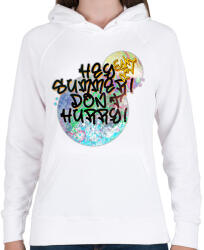 printfashion Summer feeling - Női kapucnis pulóver - Fehér (2822033)