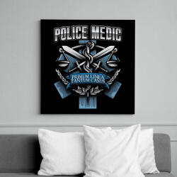 printfashion Police Medic - Vászonkép - Fekete (6645239)