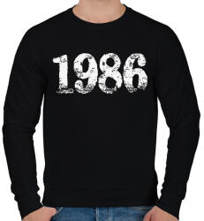 printfashion 1986 - Férfi pulóver - Fekete (6196938)