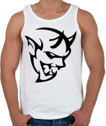 printfashion Devil - Férfi atléta - Fehér (2241670)