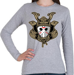 printfashion Jason a szamuráj - Női hosszú ujjú póló - Sport szürke (80956)