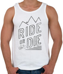 printfashion Ride or Die - Férfi atléta - Fehér (382891)