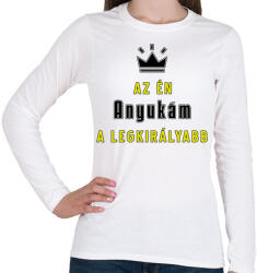 printfashion Az én anyukám - Női hosszú ujjú póló - Fehér (3617294)