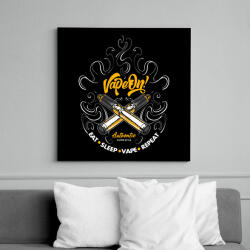 printfashion Vape On! - Vászonkép - Fekete (6654719)