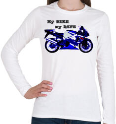printfashion gsxr1000 - Női hosszú ujjú póló - Fehér (2920413)