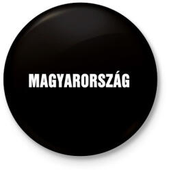 printfashion MAGYARORSZÁG - Kitűző, hűtőmágnes - Fekete (4998290)