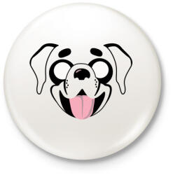 printfashion Blöki - Kitűző, hűtőmágnes - Fehér (3080931)