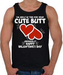 printfashion Cute butt - Férfi atléta - Fekete (2216077)