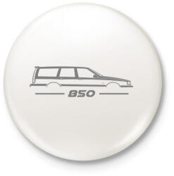printfashion Volvo 850 Grey - Kitűző, hűtőmágnes - Fehér (16114624)