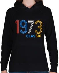 printfashion 1973 - Női kapucnis pulóver - Fekete (11929572)