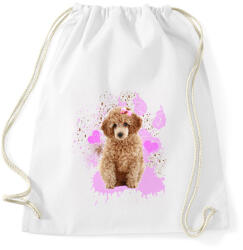 printfashion pudli - Sportzsák, Tornazsák - Fehér (1656873)