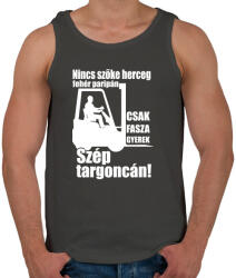 printfashion Targoncás - Férfi atléta - Sötétszürke (741118)