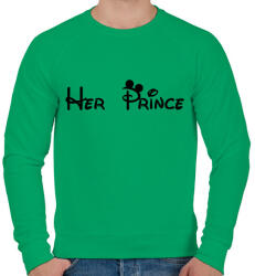 printfashion Her Prince - Férfi pulóver - Zöld (4305364)