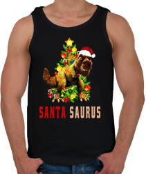 printfashion santa saurus - Férfi atléta - Fekete (10846790)