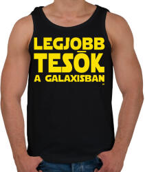printfashion Legjobb tesók a Galaxisban Star Wars - Férfi atléta - Fekete (11870327)