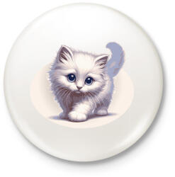 printfashion Cicus - Kitűző, hűtőmágnes - Fehér (14924789)