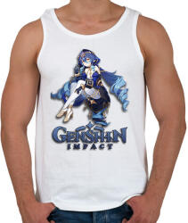 printfashion Genshin Impact - Férfi atléta - Fehér (16623181)