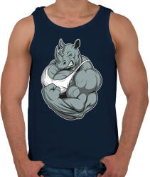 printfashion Rhino at thy gym - Férfi atléta - Sötétkék (2363684)