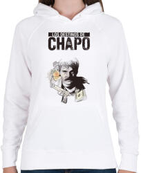printfashion El Chapo - Női kapucnis pulóver - Fehér (2861344)