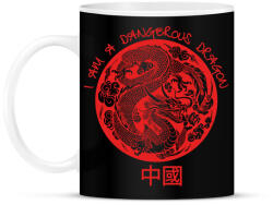 printfashion Dangerous dragon - Bögre - Fekete (7618869)