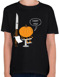 printfashion Halloween barber - Gyerek póló - Fekete (1861288)
