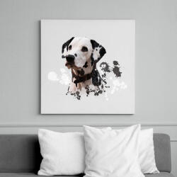 printfashion dalmata - Vászonkép - Fehér (6625360)